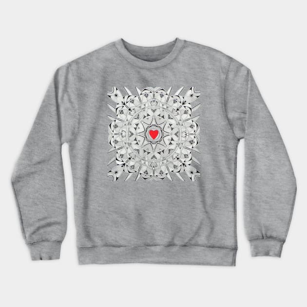 sacred Heart Crewneck Sweatshirt by federicocortese